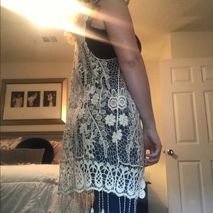 Crochet sleeveless cardigan!